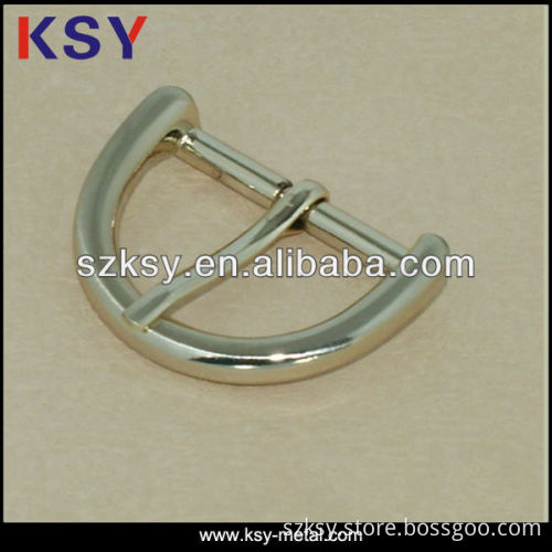 Gold metal pin shoe buckles